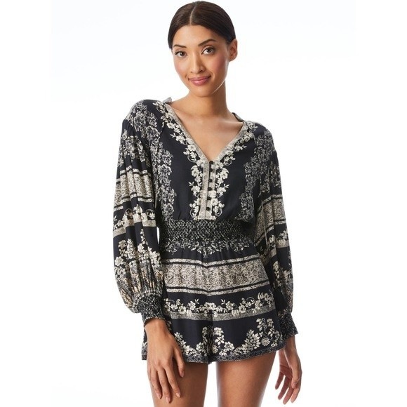 Alice + Olivia Senna Floral-print Playsuit - Bohemian Chic! Size 2